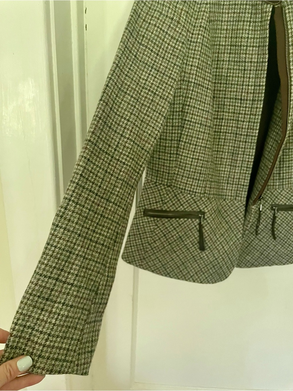 Talbots Plaid Wool-Blend Jacket - Picture 7 of 13